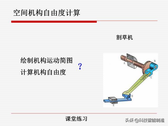 機(jī)構(gòu)運(yùn)動(dòng)簡(jiǎn)圖，機(jī)構(gòu)自由度及計(jì)算，機(jī)構(gòu)的基本概念知識(shí)